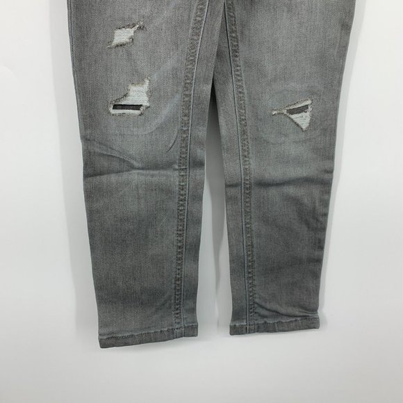 Art Class Jeans Boys Size 5 Gray Super Skinny Distressed Stretch Adjust Waist - Picture 6 of 9